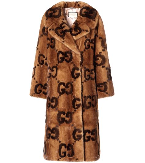 gucci mink fur coat|gucci monogram jacket men.